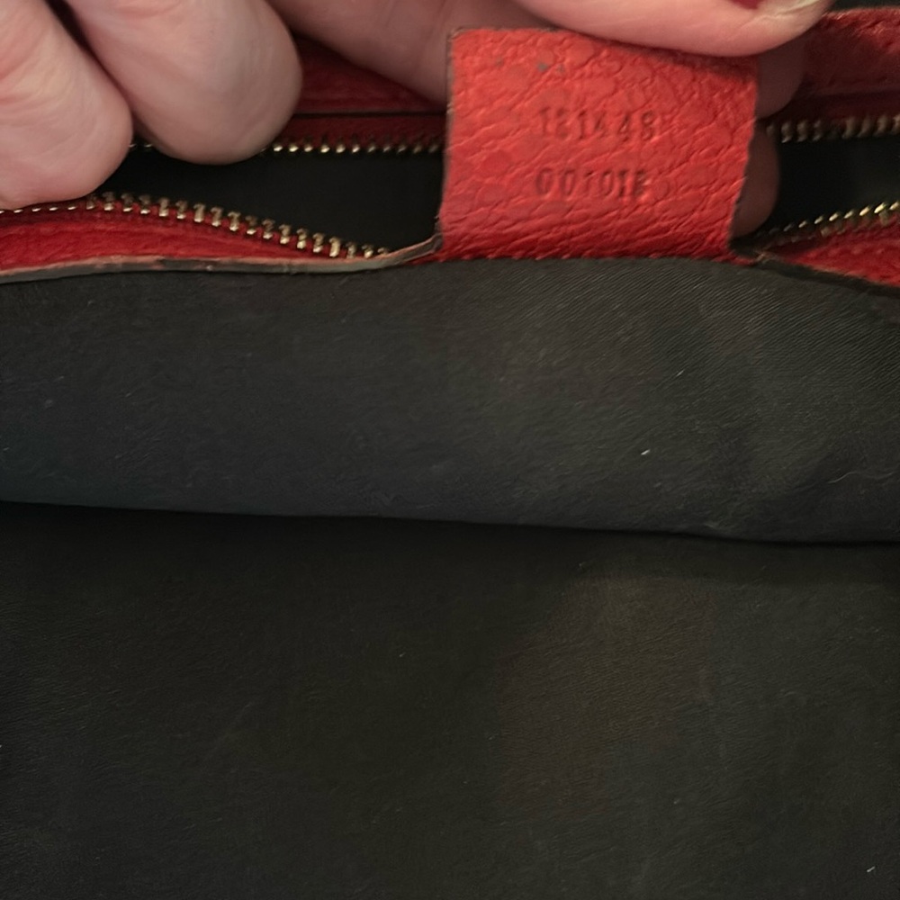 Gucci Blondie XL Shoulder Bag Purse GG RARE Tom Ford Era Red Pebbled Leather - Picture 16 of 17